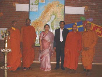 Sri lanka HC and Residents monks in the Sweden temple..jpg